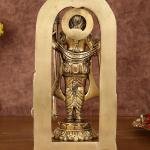 Pure Brass Ayodhya Ram Lalla Idol | 9.5" x 4.5" x 3.5" (24.1 x 11.4 x 8.9 cm) | 2.40 kg Superfine Sacred Art | Temple Grade Divine Murti